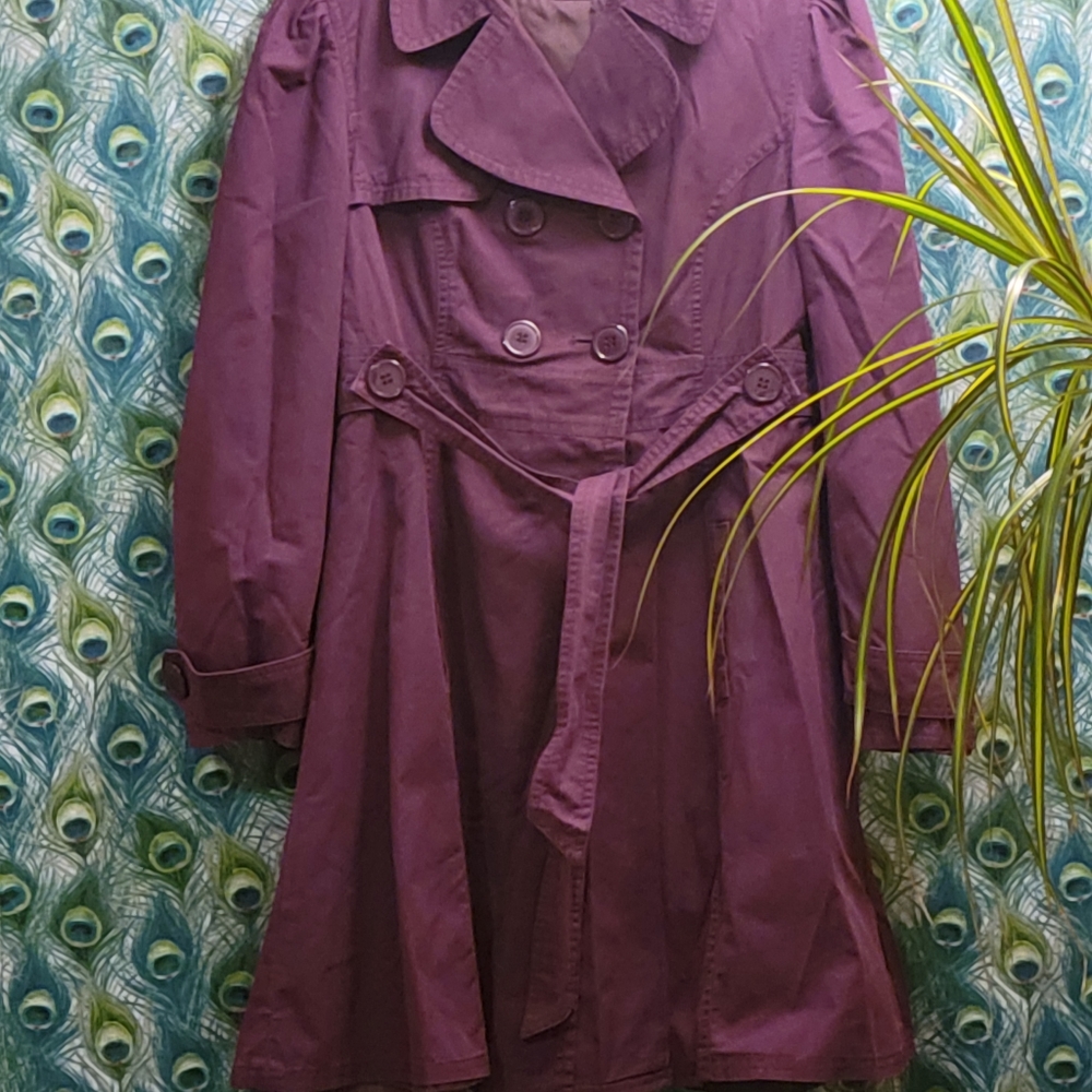 Sassy Purple Trench Coart
